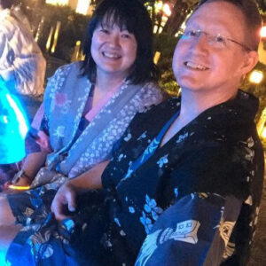 Jerry & Mika in foot bath