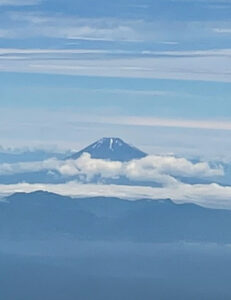 View of Mt Fuji from JAL airplane