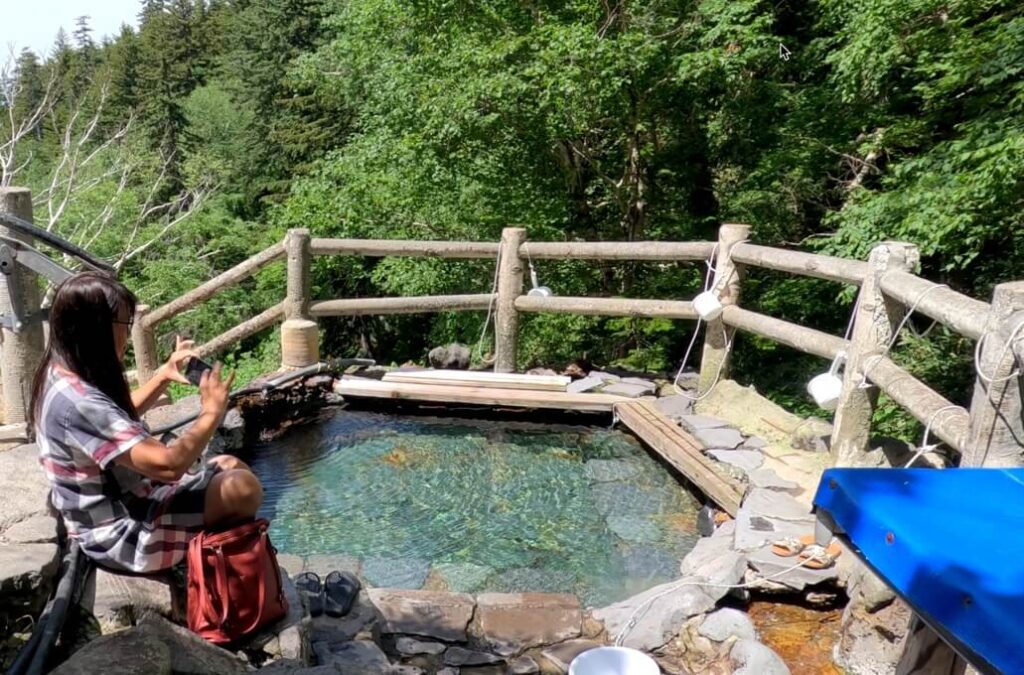 Hot spring in Hokkaido