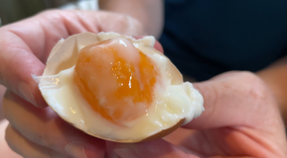 Yunomine hot spring egg yoke