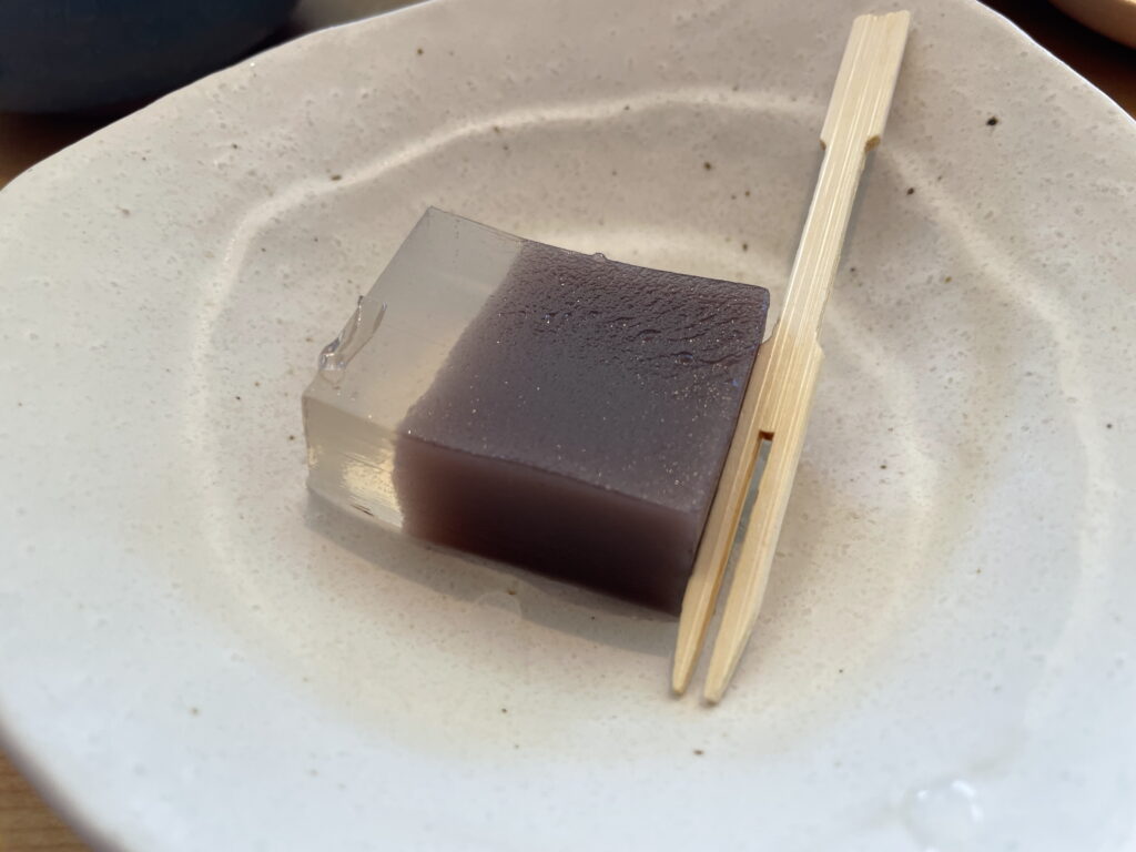 Japanese dessert mizu yokan