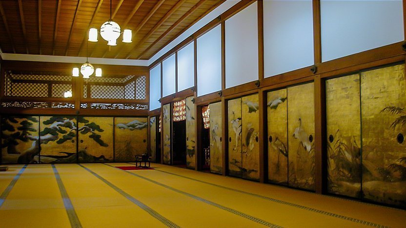 Kongobu-ji Ohiroma room in Wakayama Japan