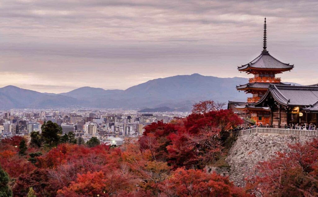 Kiyomizu-dera Temple in Kyoto Japan