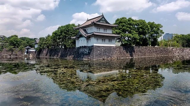 Former Imperial Palace in Kyoto Japan