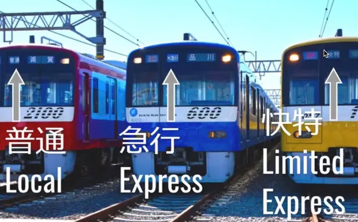 Train types in Japan