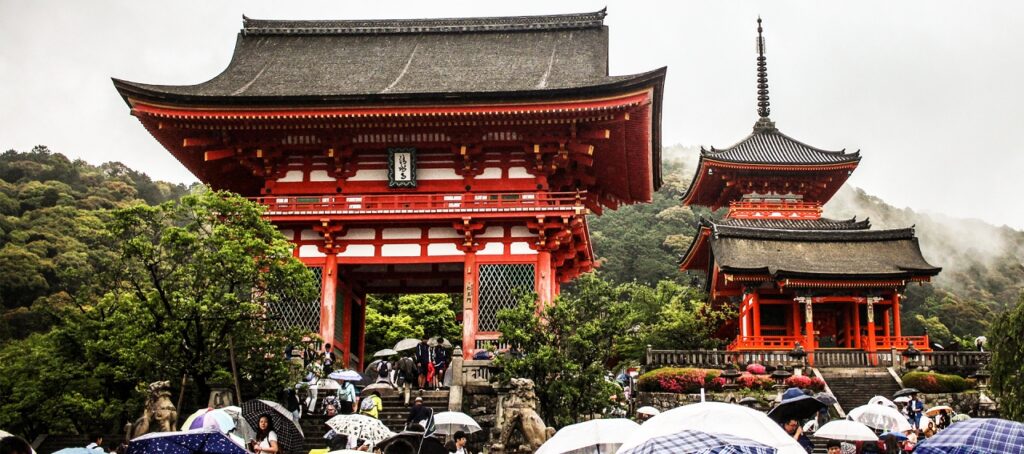 Kiyomizu-dera Temple in Kyoto Japan