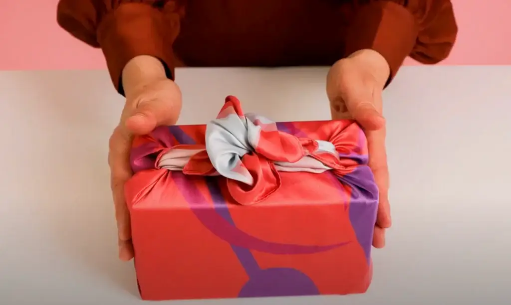 Japanese gift being given