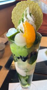 Uji Match Parfait in Kyoto Japan