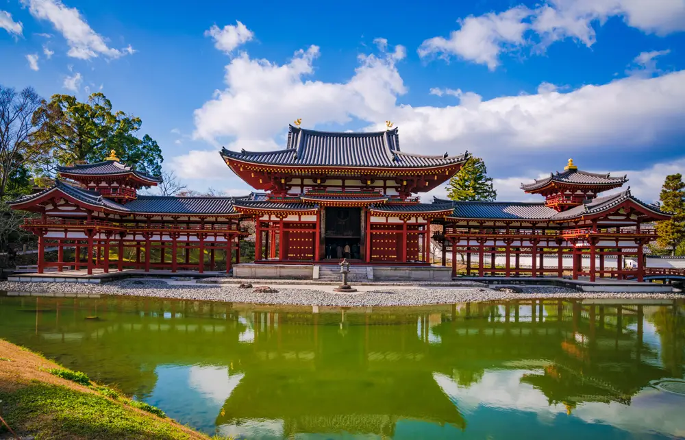 Byodo-in Temple Phoenix Hall in Kyoto Japan