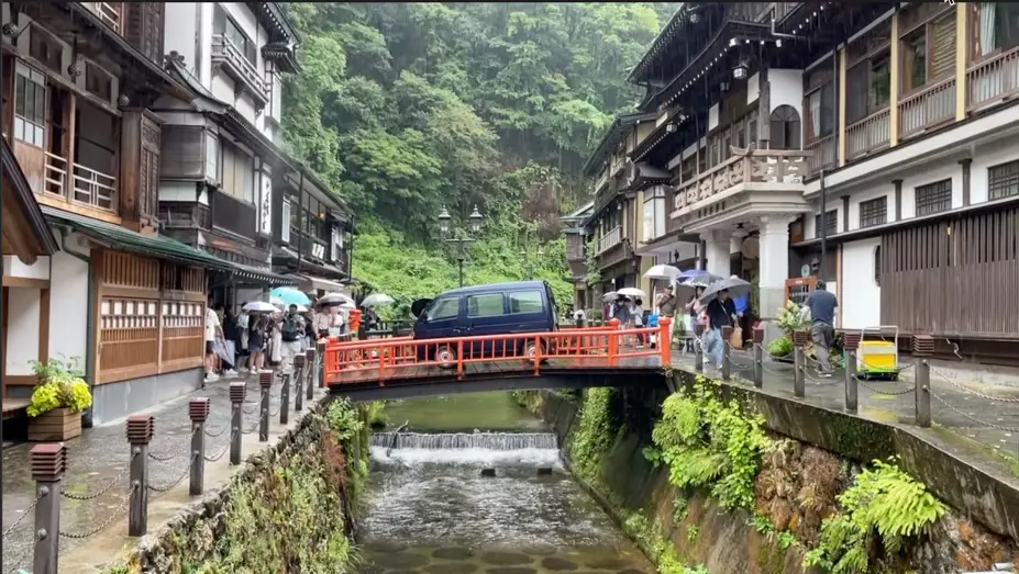 Ginzan Onsen in Yamagata Japan