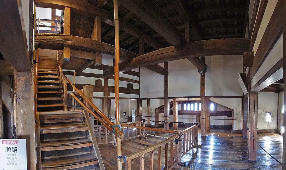 Inside Matsumoto Castle in Nagano Japan